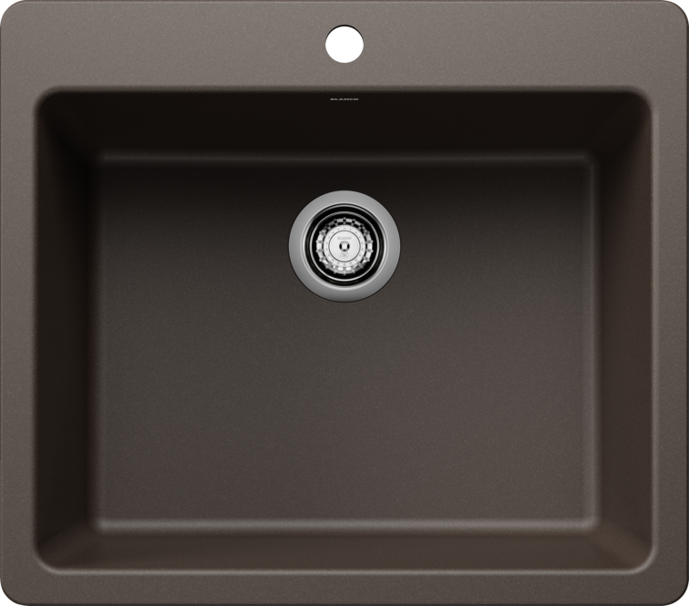 Blanco Liven 25" Single Bowl Dual Mount Sink