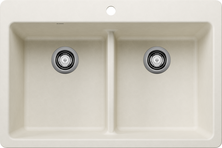 Blanco Liven Equal Double Low Divide Dual Mount Sink