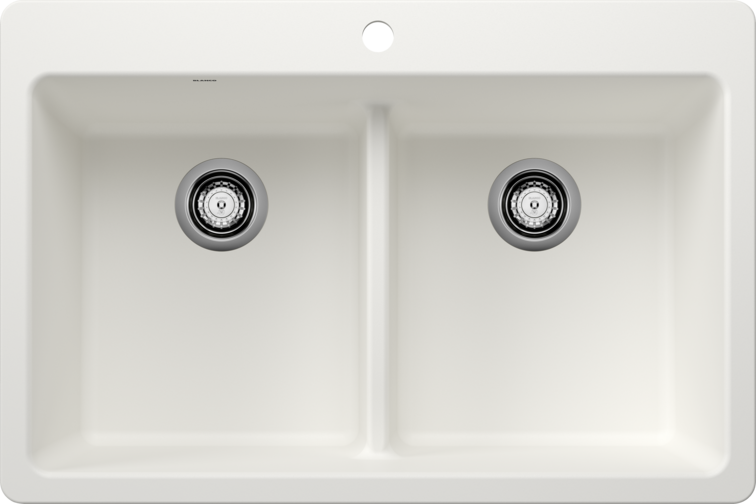 Blanco Liven Equal Double Low Divide Dual Mount Sink