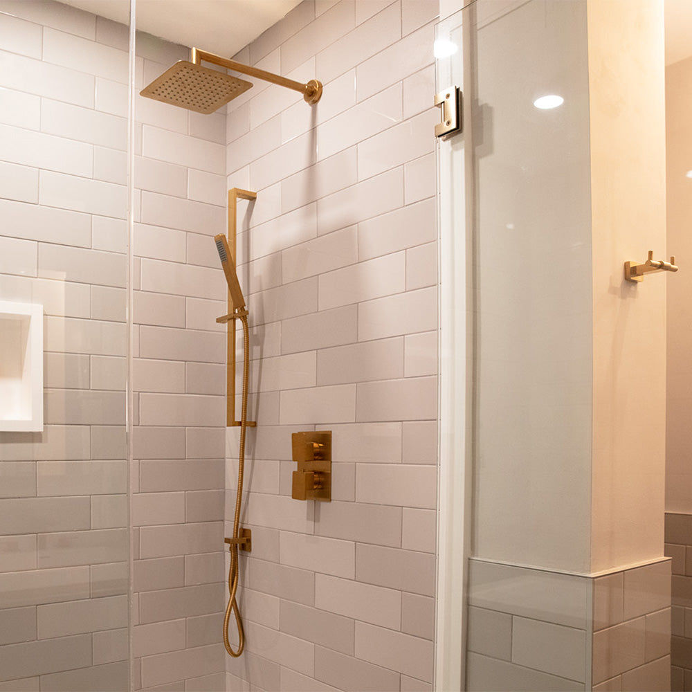 brushed gold hand shower