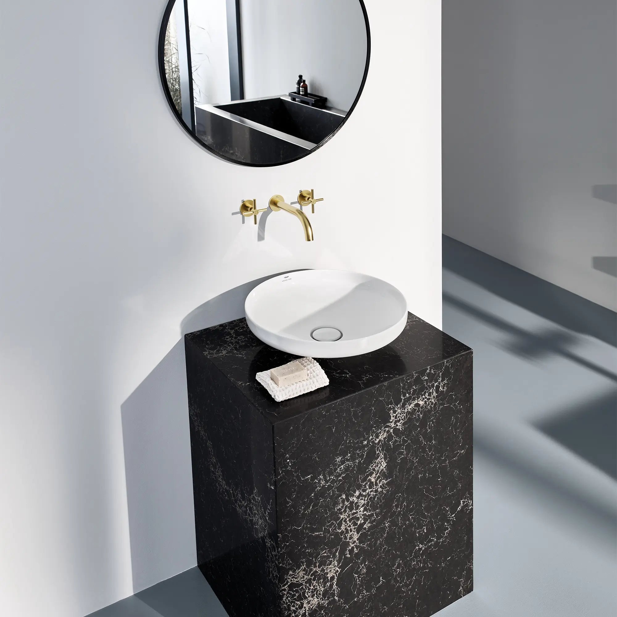 brushed cool sunrise faucet handle