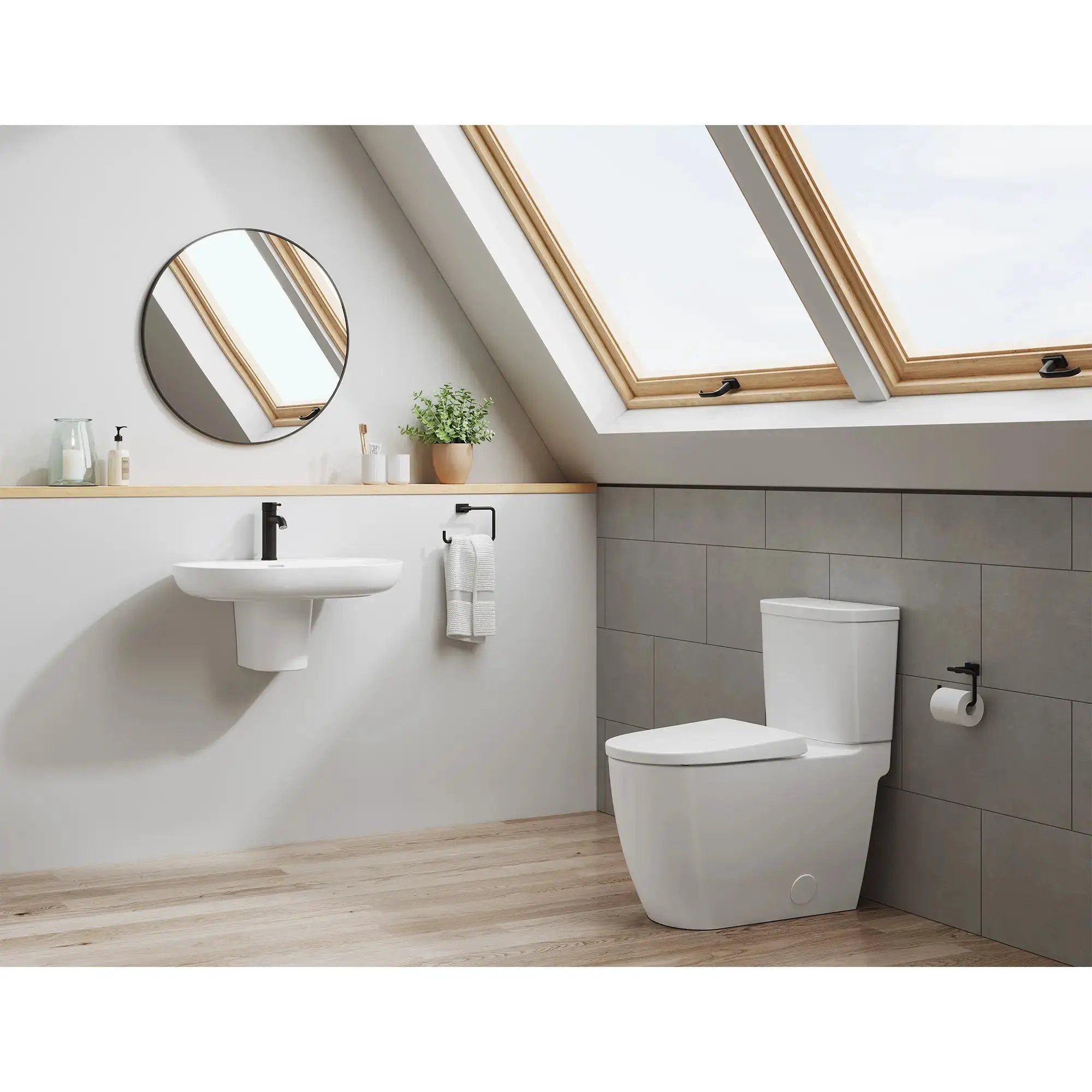 matte black toilet paper holder