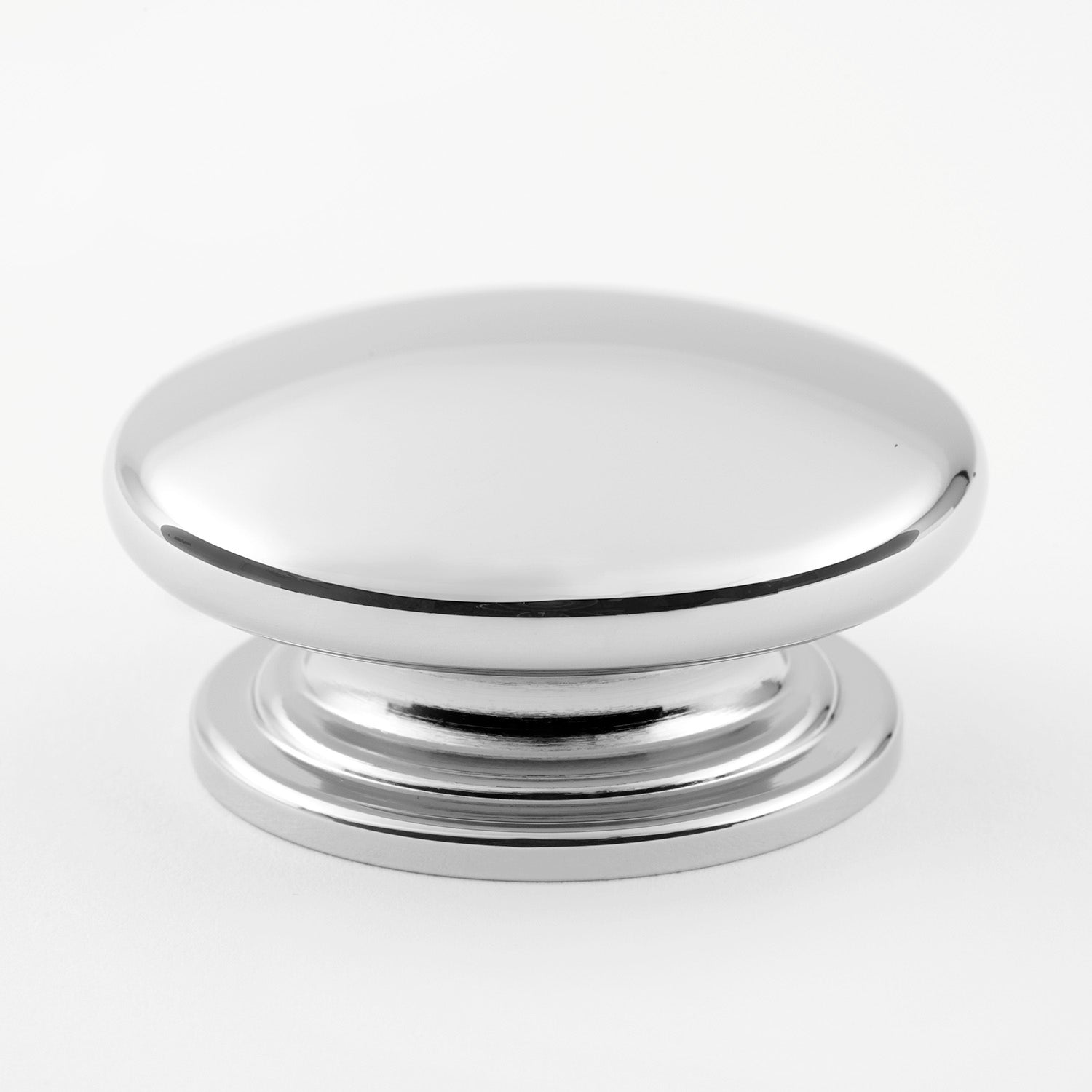 polished chrome knob