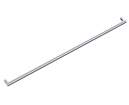 polished chrome towel bar
