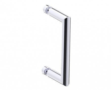 polished chrome door handle
