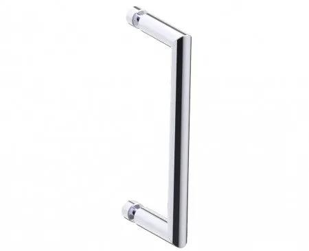 polished chrome door handle