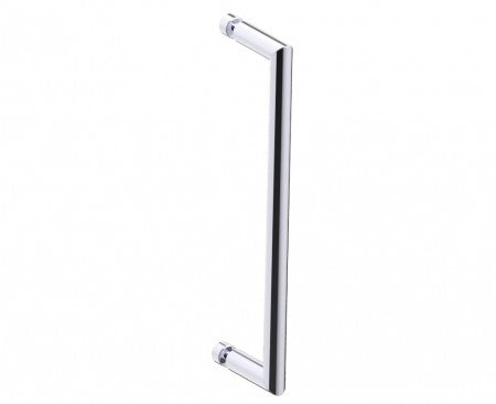 polished chrome door handle