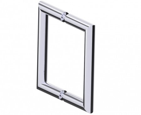 polished chrome door handle