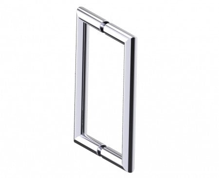 polished chrome door handle