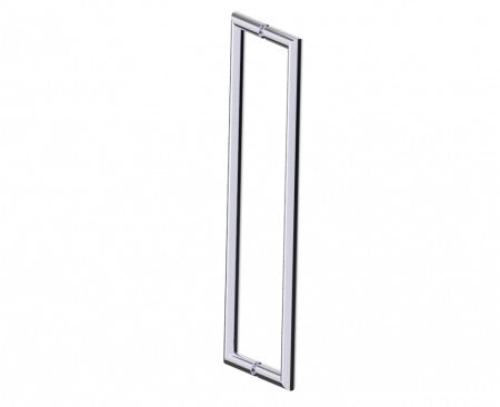 polished chrome door handle
