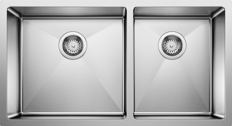satin polish stainless steel sink
