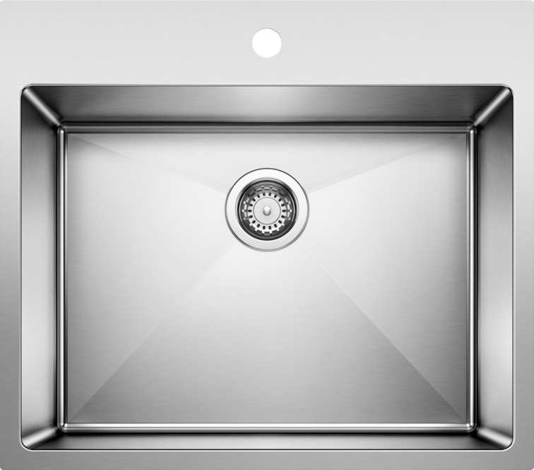 satin polish stainless steel sink