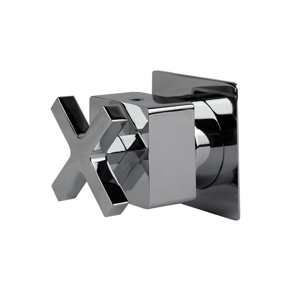 polished chrome shower trim