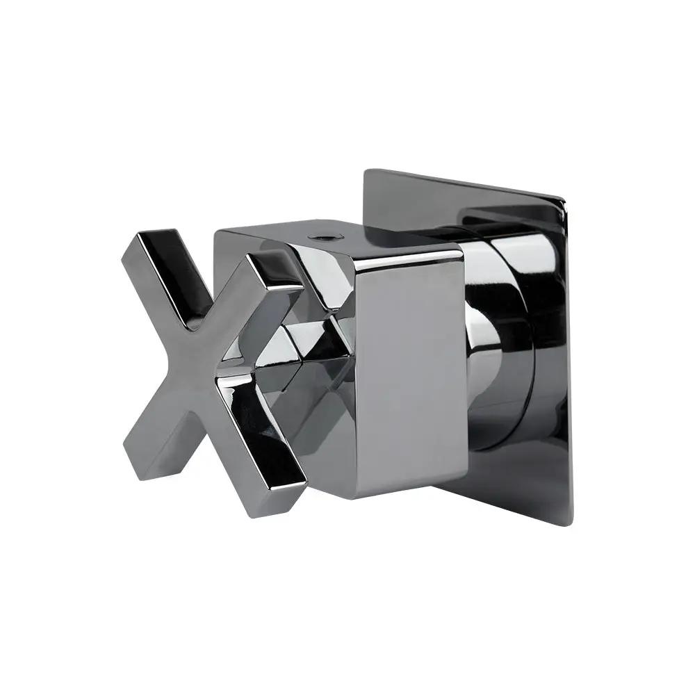 polished chrome shower trim