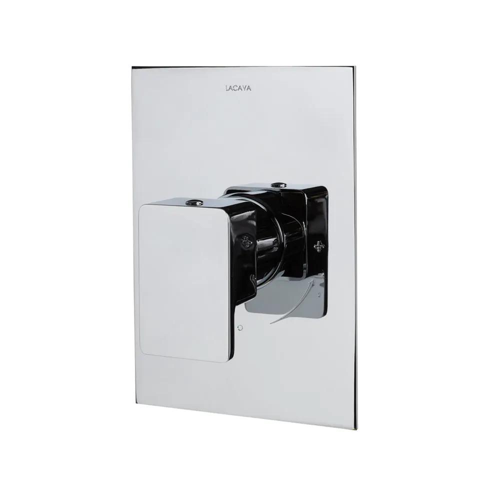 polished chrome shower trim