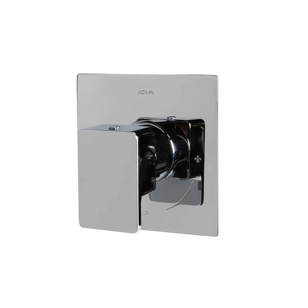 polished chrome shower trim