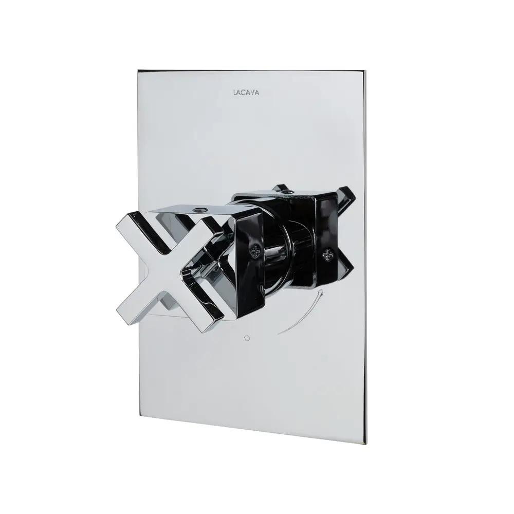 polished chrome shower trim