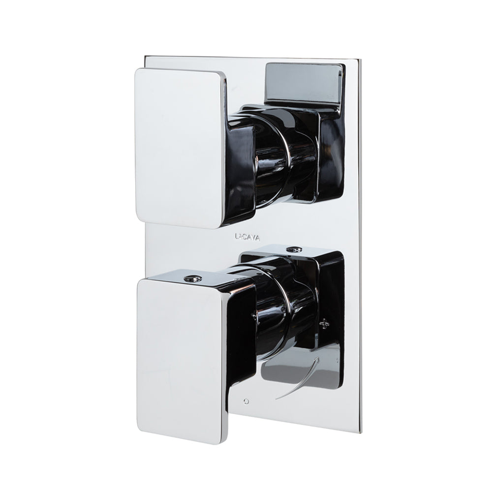 polished chrome shower trim