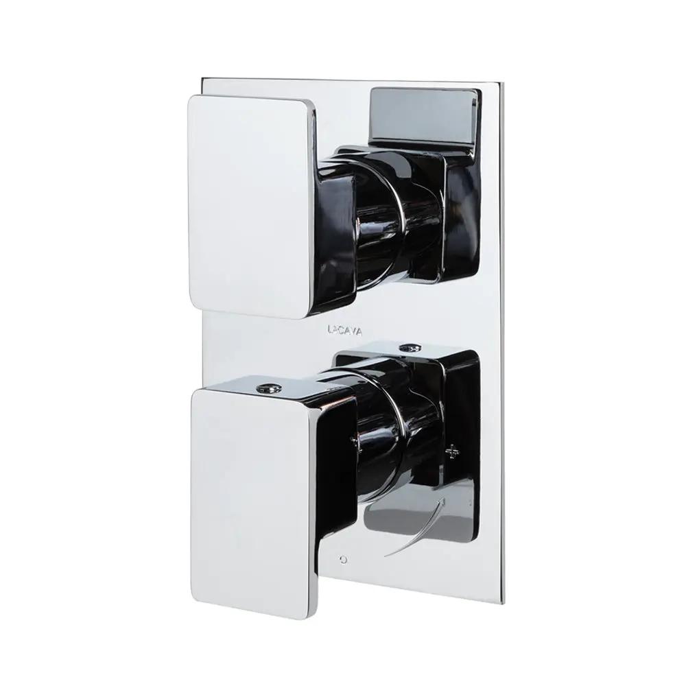 polished chrome shower trim