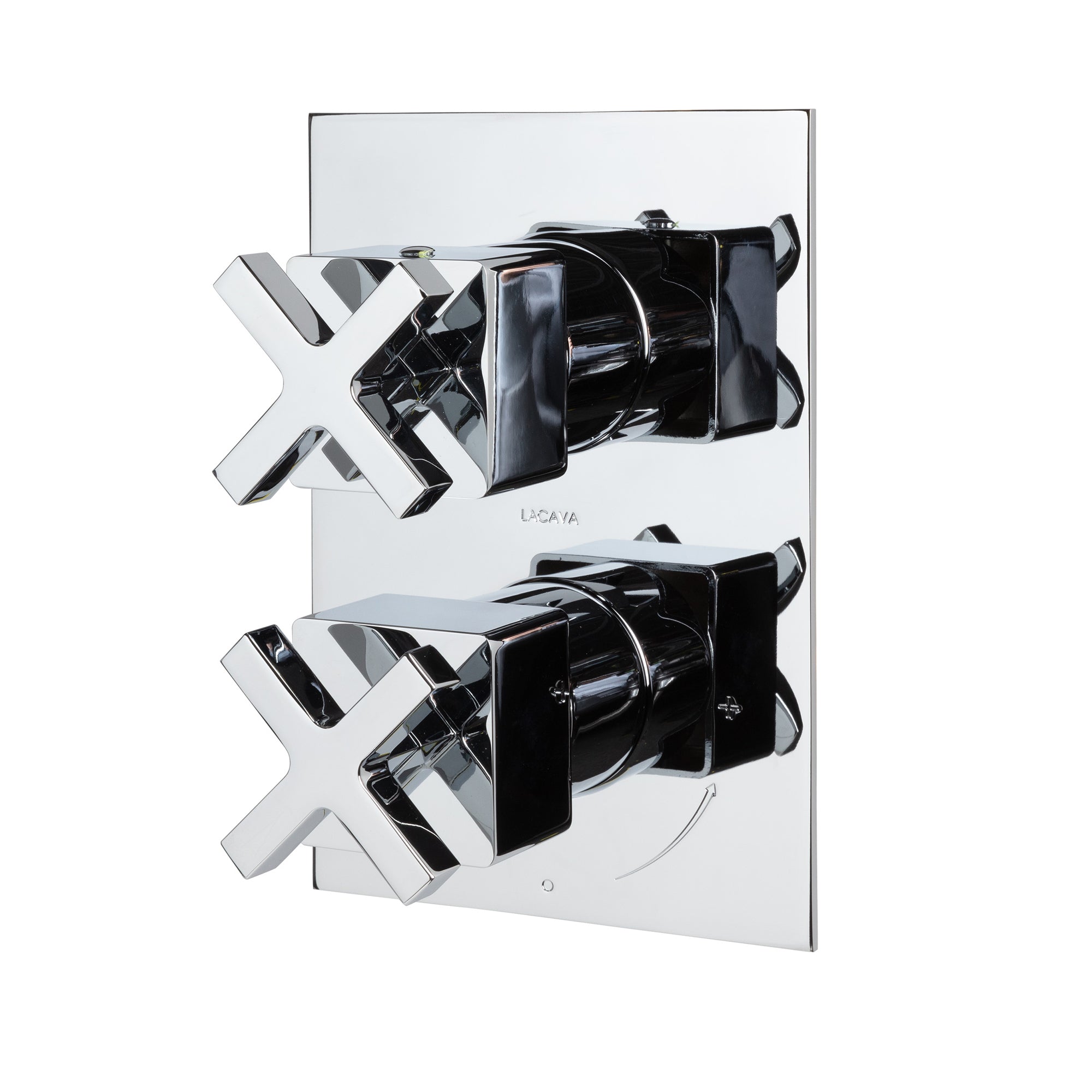 polished chrome shower trim