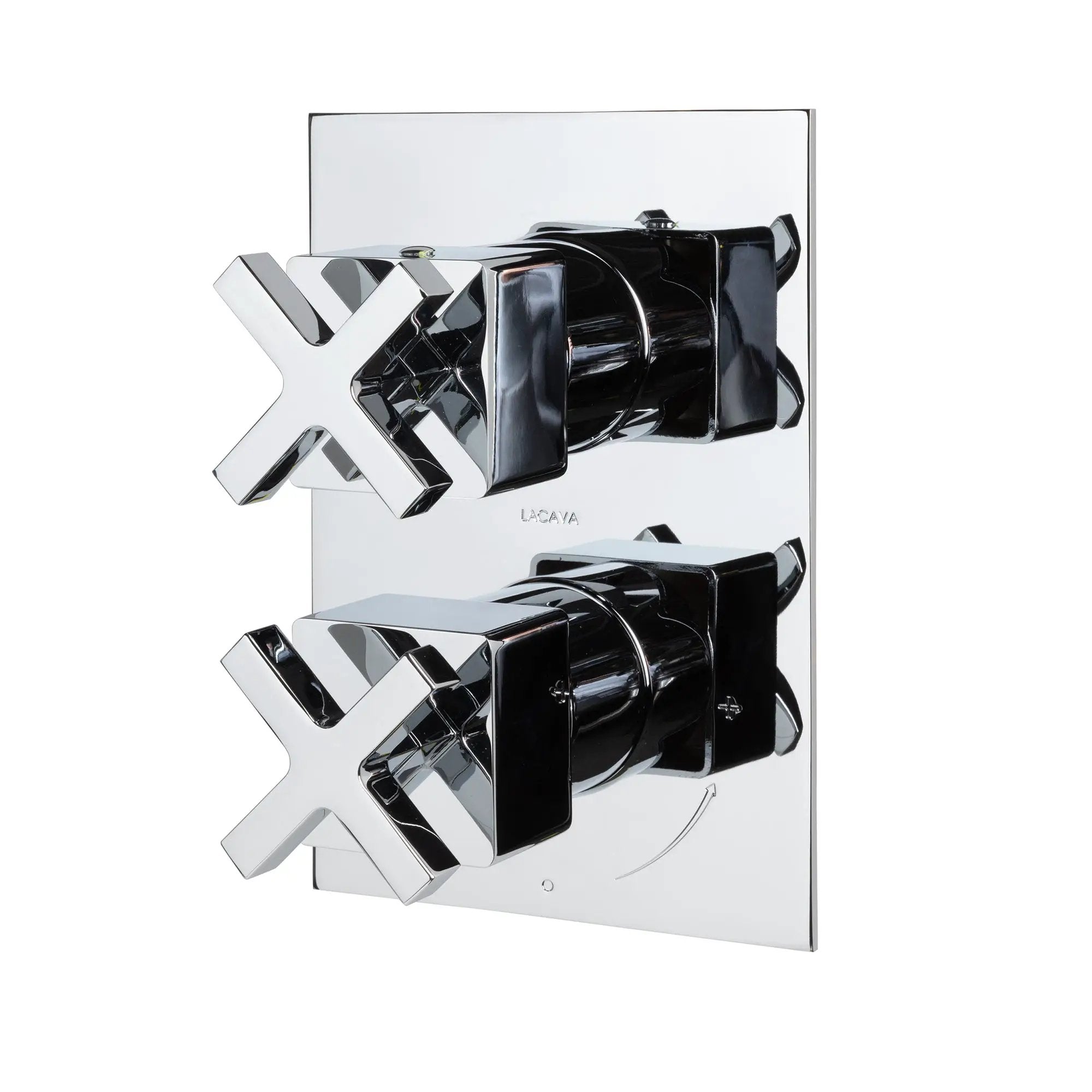 polished chrome shower trim