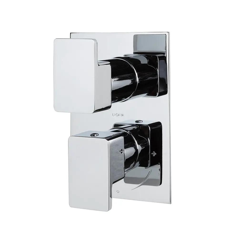 polished chrome shower trim