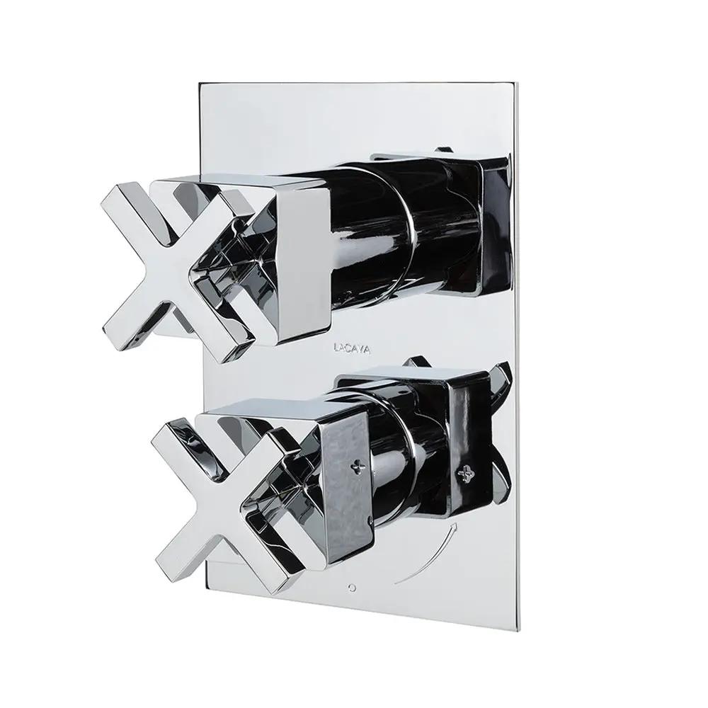 polished chrome shower trim