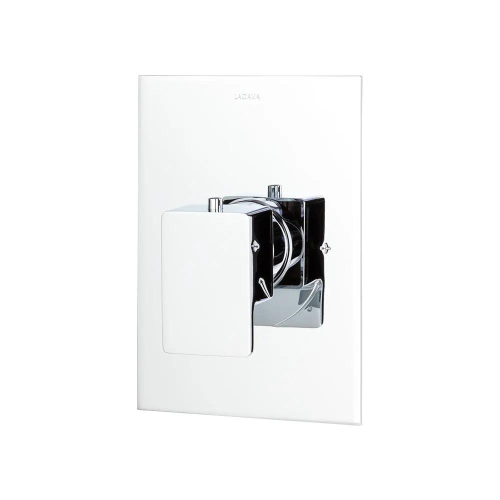 polished chrome shower trim