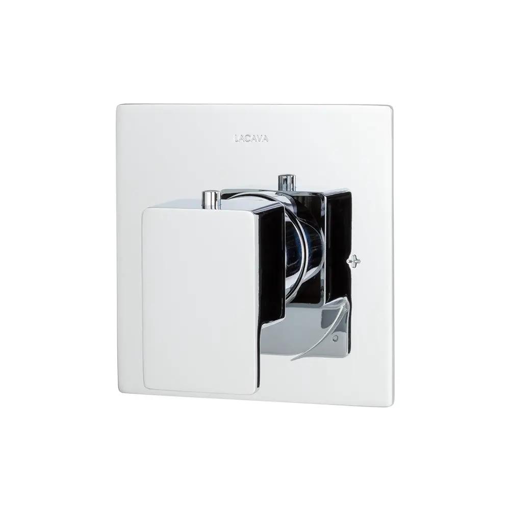 polished chrome shower trim