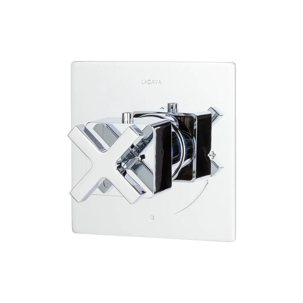 polished chrome shower trim