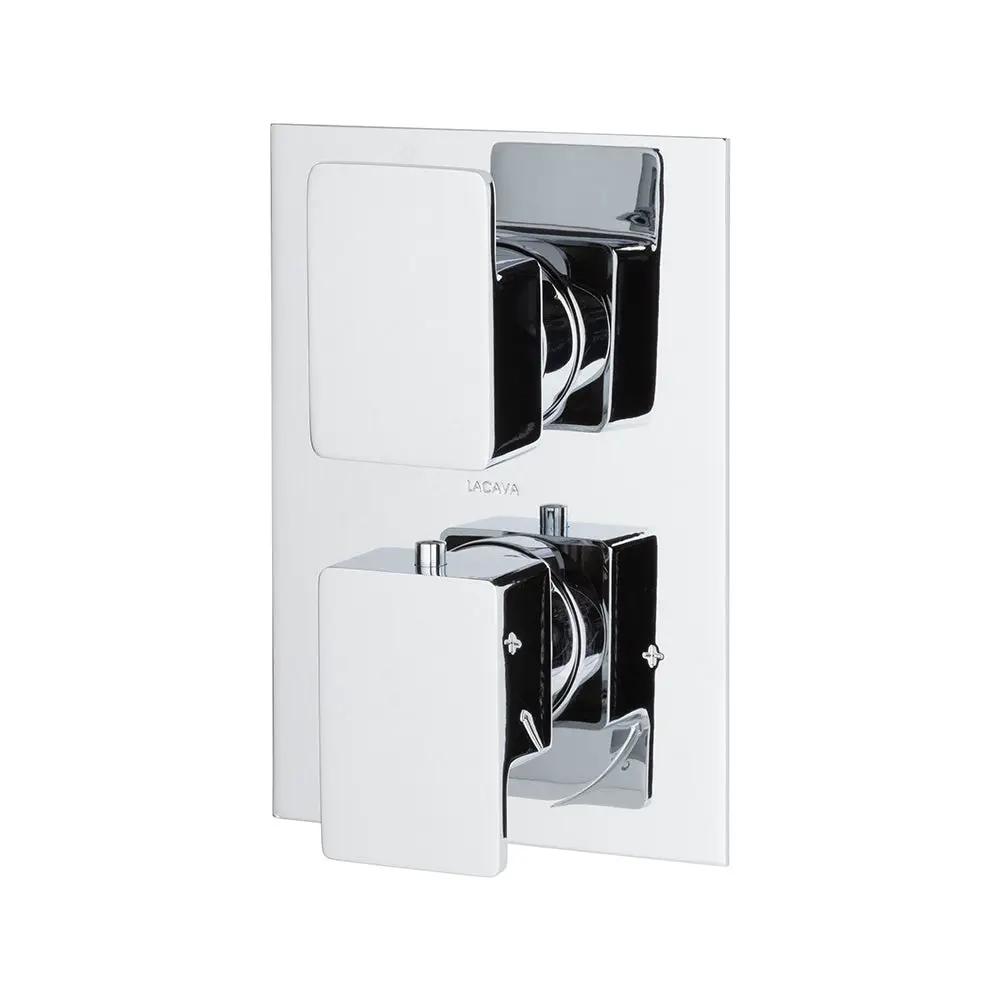 polished chrome shower trim