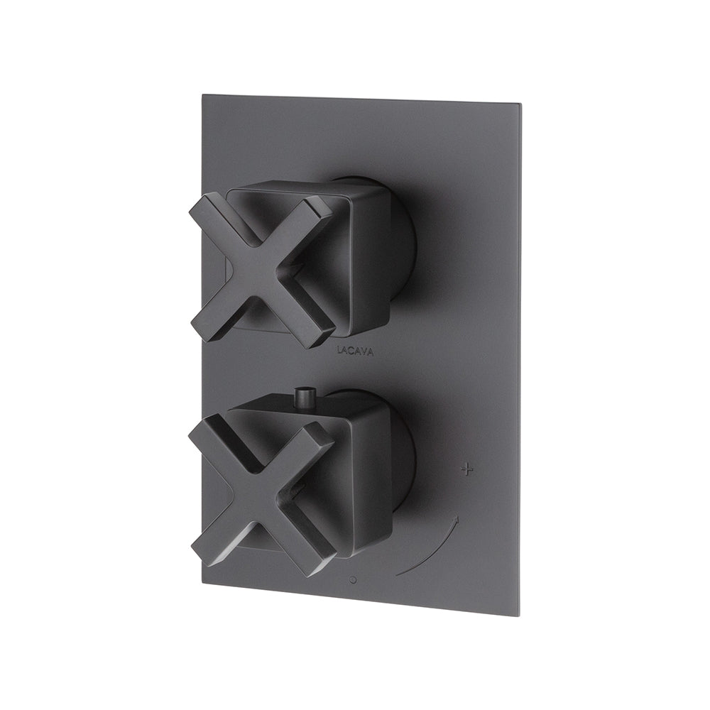 Lacava Eleganza Trim Only - Thermostatic Valve with 2 Way Diverter + Off, Gpm 8.5 (60Psi)