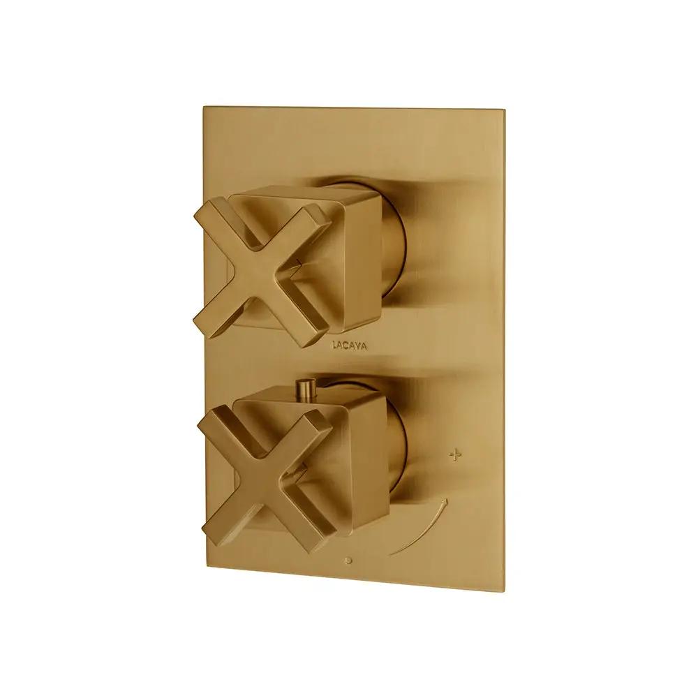 Lacava Eleganza Trim Only - Thermostatic Valve with 2 Way Diverter + Off, Gpm 8.5 (60Psi) by Lacava