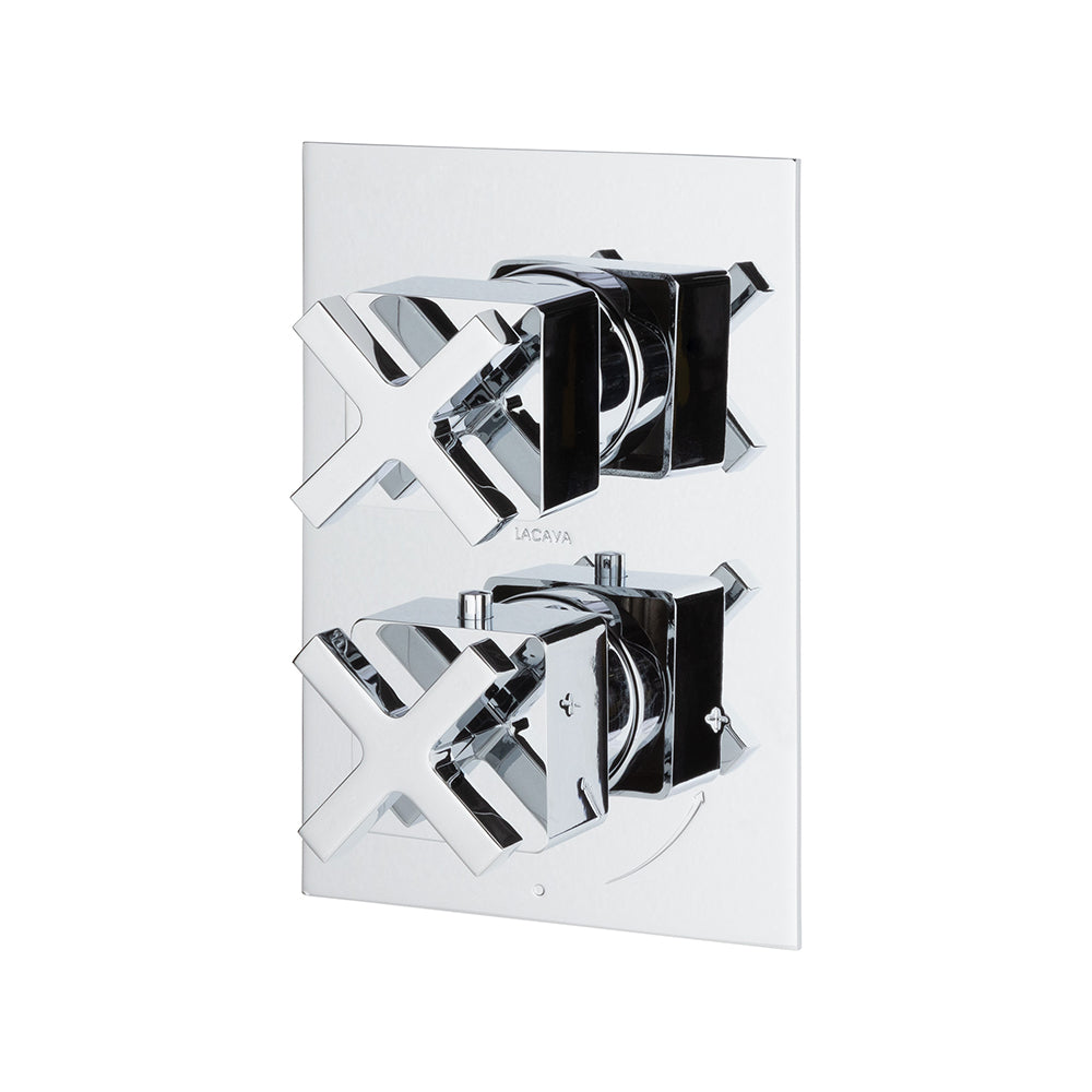 polished chrome shower trim