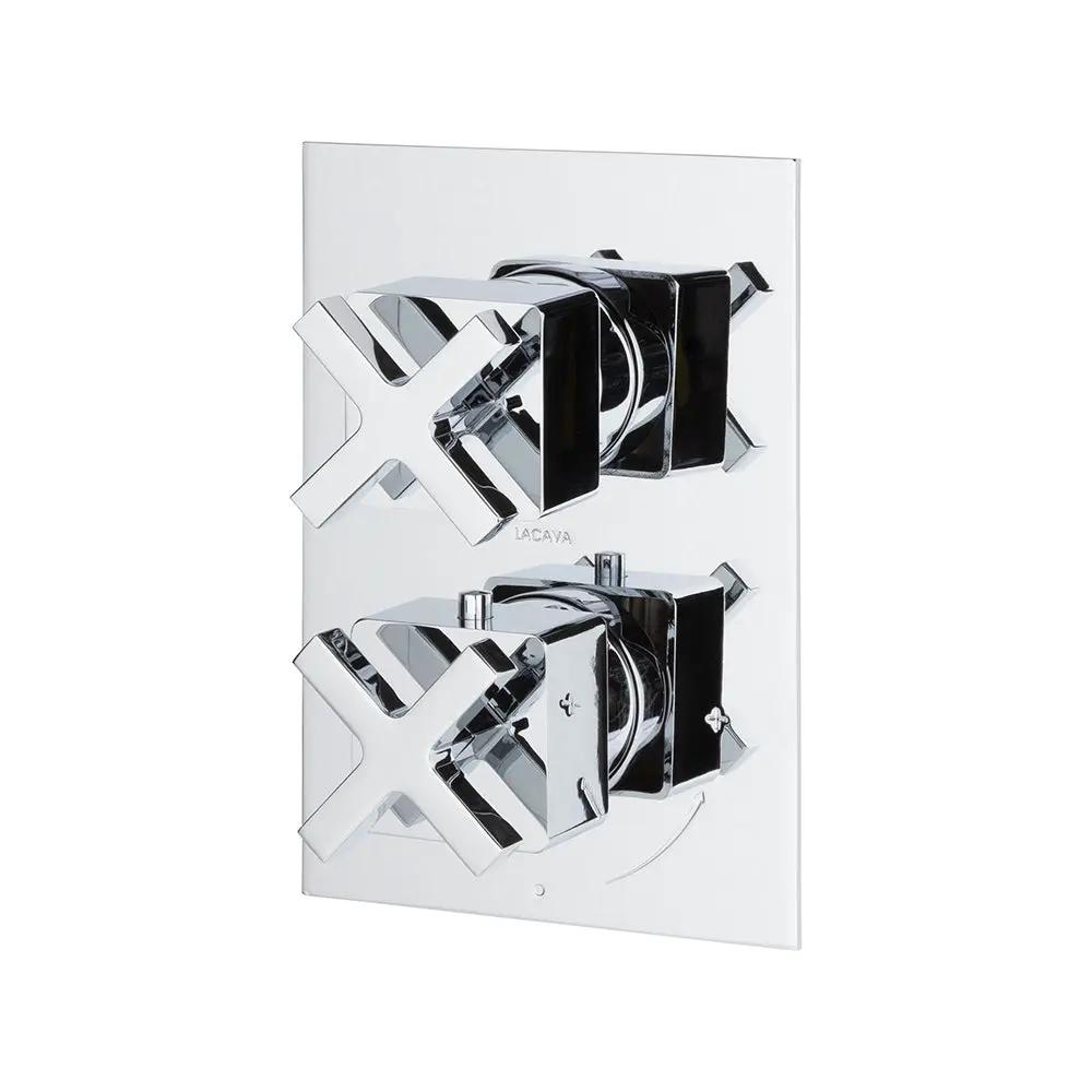 polished chrome shower trim
