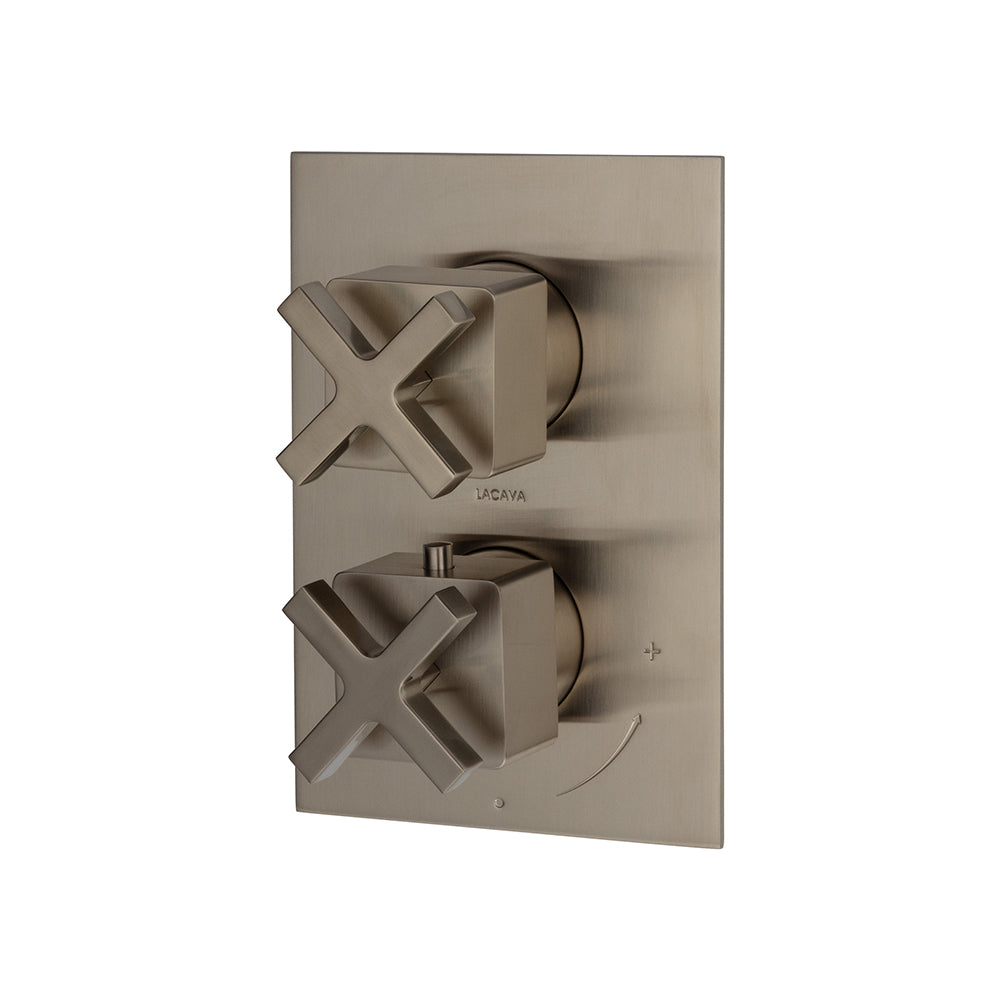 Lacava Eleganza Trim Only - Thermostatic Valve with 2 Way Diverter + Off, Gpm 8.5 (60Psi)