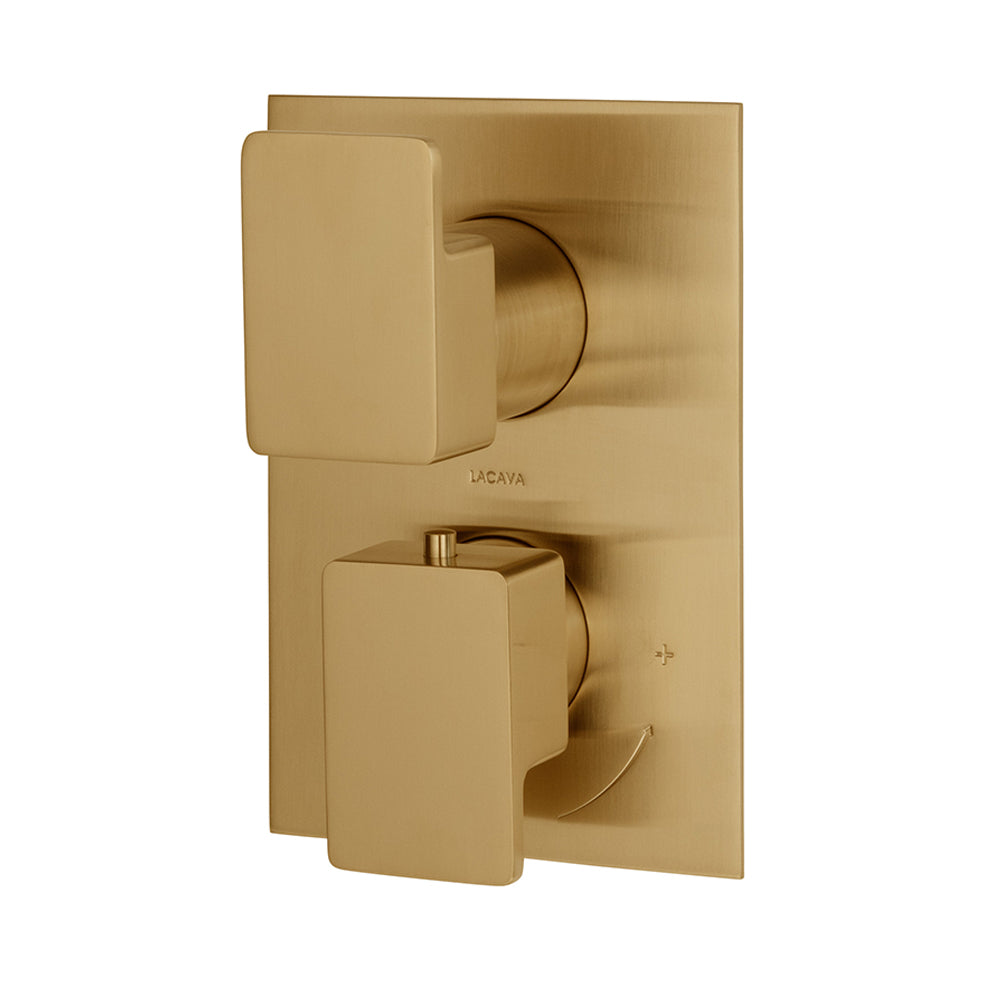 Lacava Eleganza Trim Only - Thermostatic Valve with 3 Way Diverter + Off, Gpm 8 (60Psi)