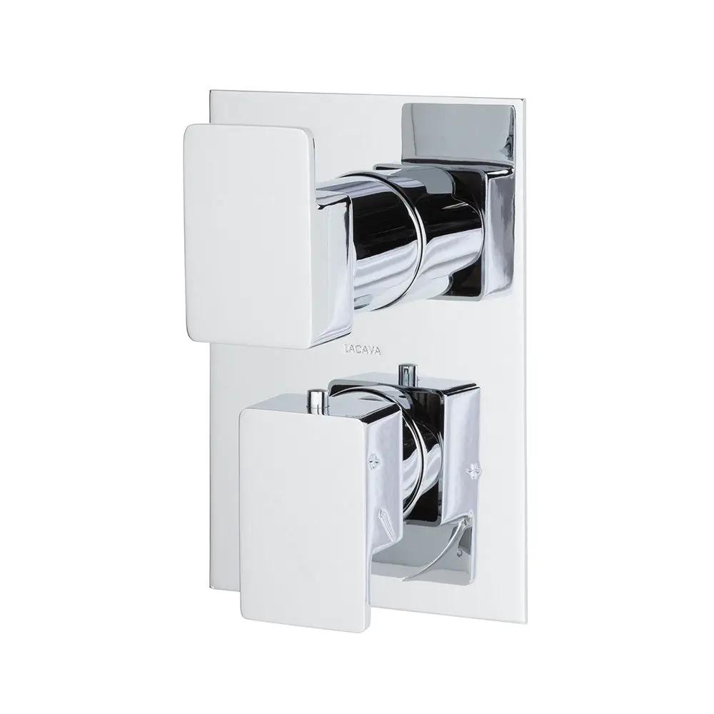 polished chrome shower trim