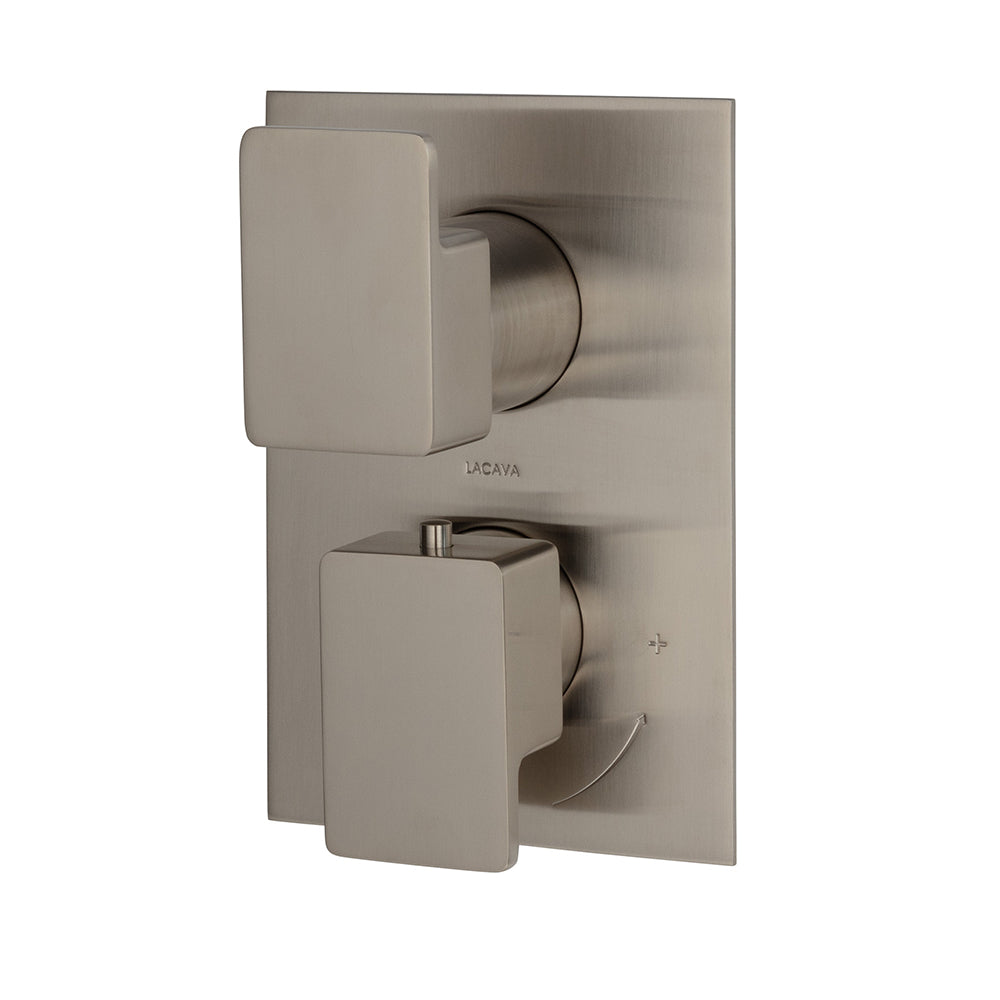 Lacava Eleganza Trim Only - Thermostatic Valve with 3 Way Diverter + Off,  Gpm 8 (60Psi)