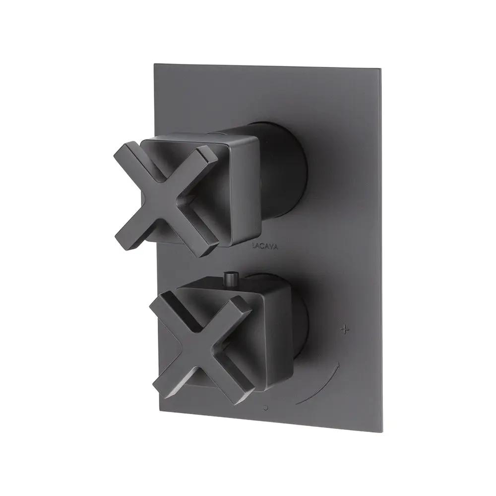 Lacava Eleganza Trim Only - Thermostatic Valve with 3 Way Diverter + Off, Gpm 8 (60Psi) by Lacava