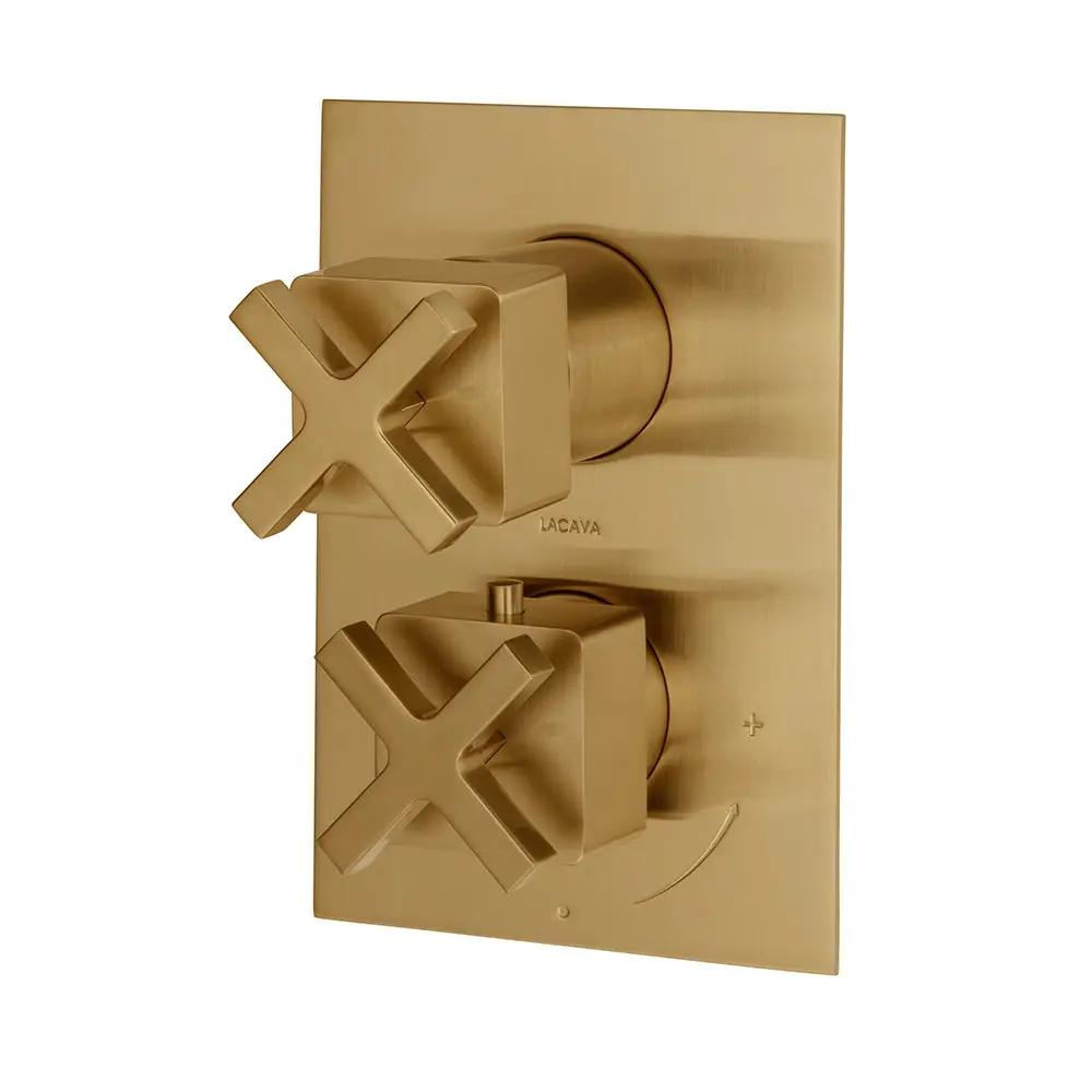 Lacava Eleganza Trim Only - Thermostatic Valve with 3 Way Diverter + Off, Gpm 8 (60Psi) by Lacava