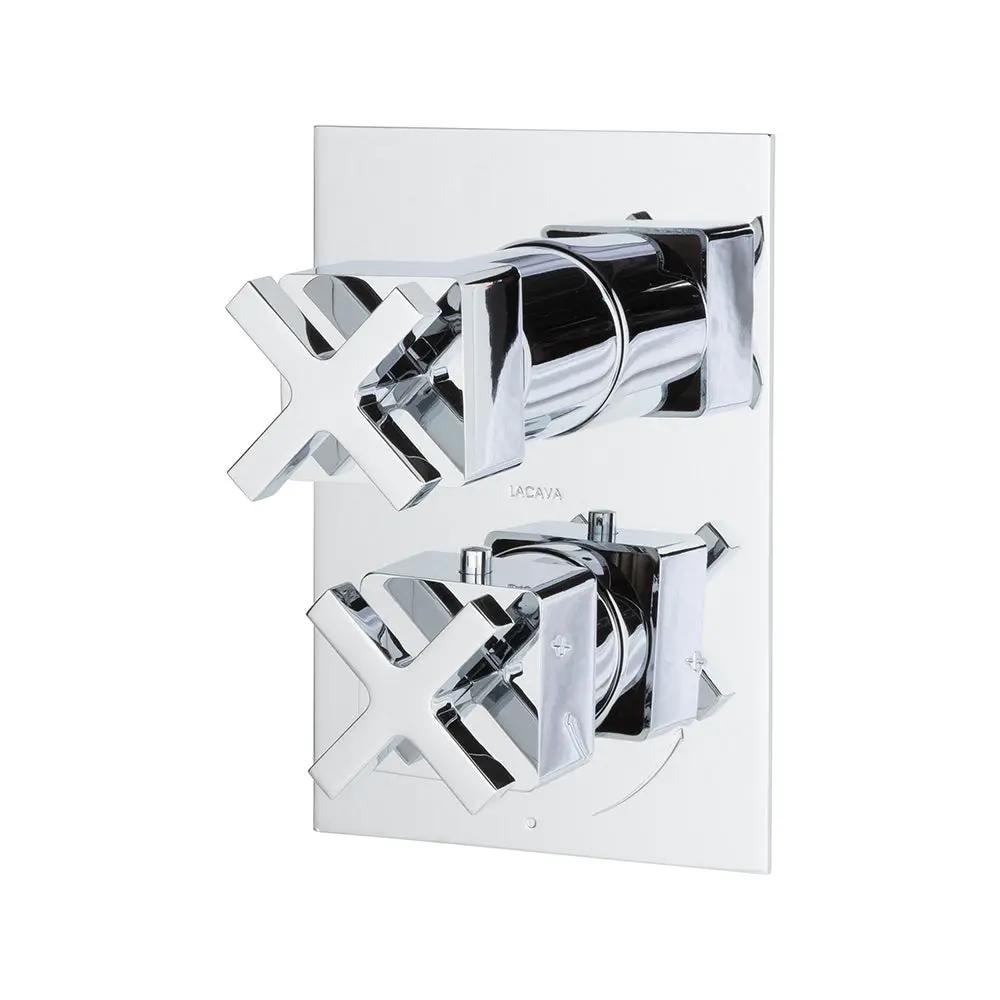 polished chrome shower trim