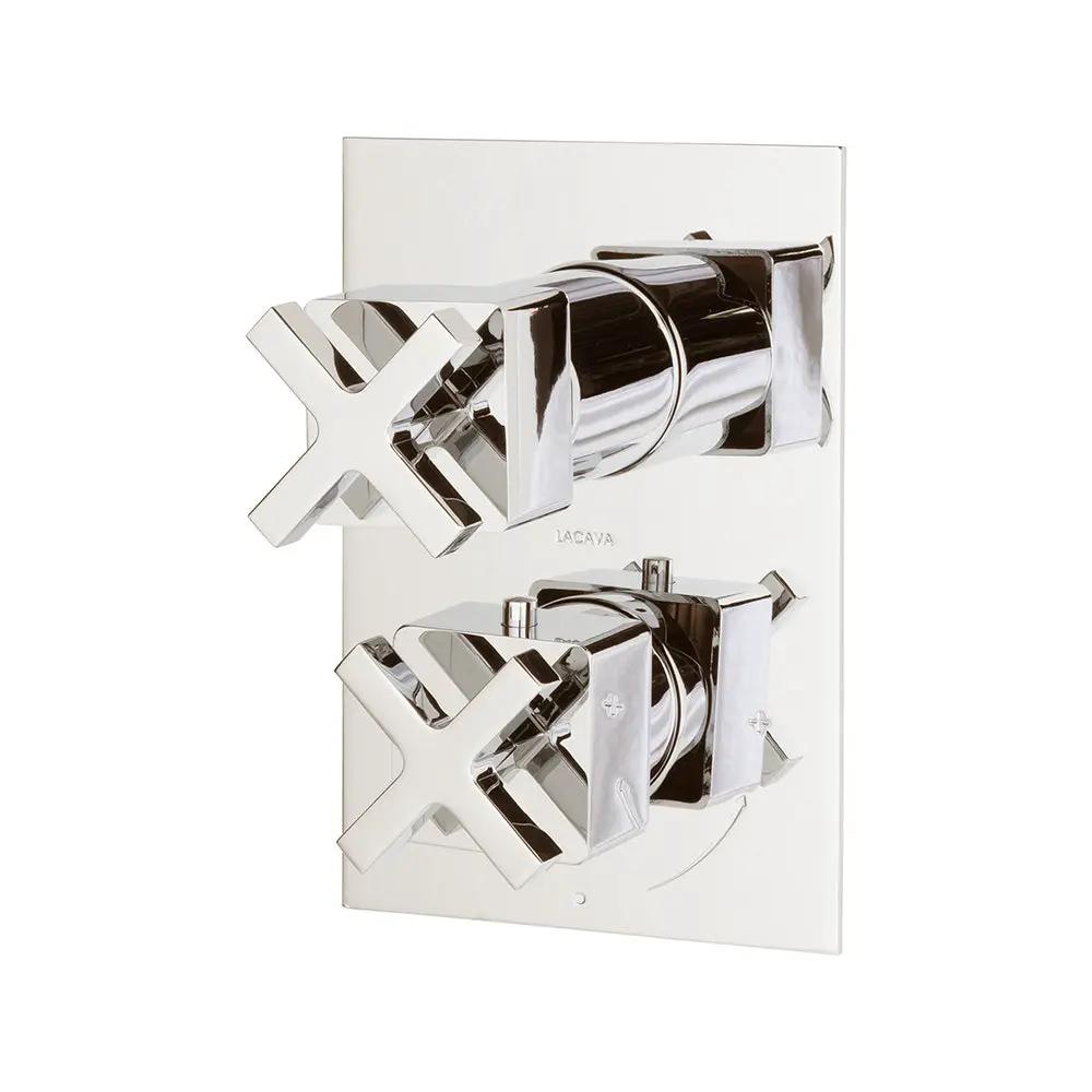 Lacava Eleganza Trim Only - Thermostatic Valve with 3 Way Diverter + Off, Gpm 8 (60Psi) by Lacava