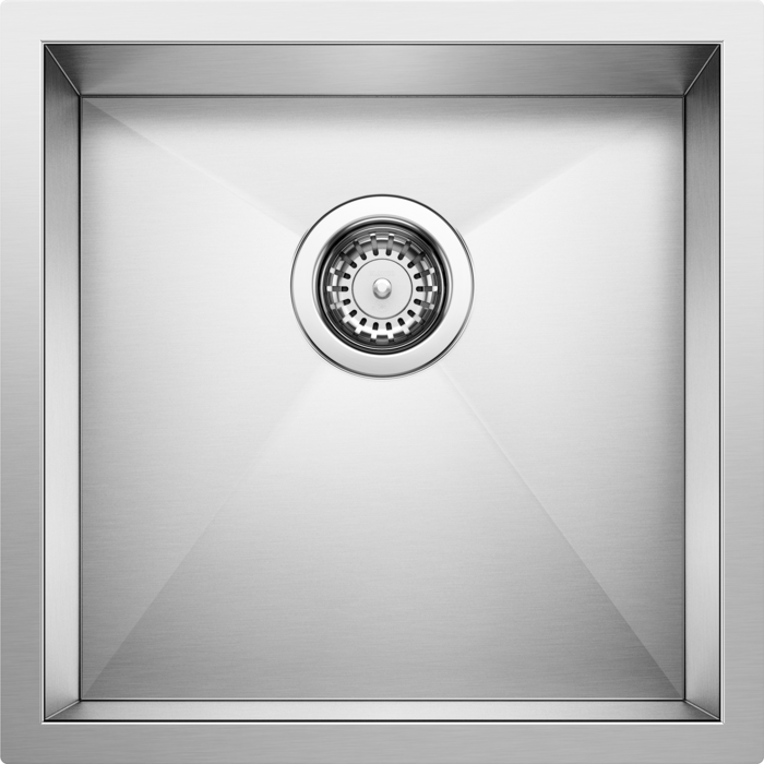 satin polish stainless steel sink