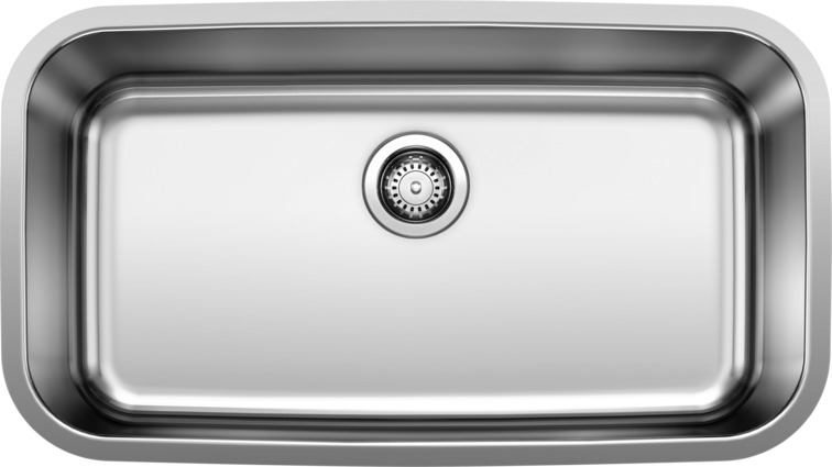 brushed stainless steel sink