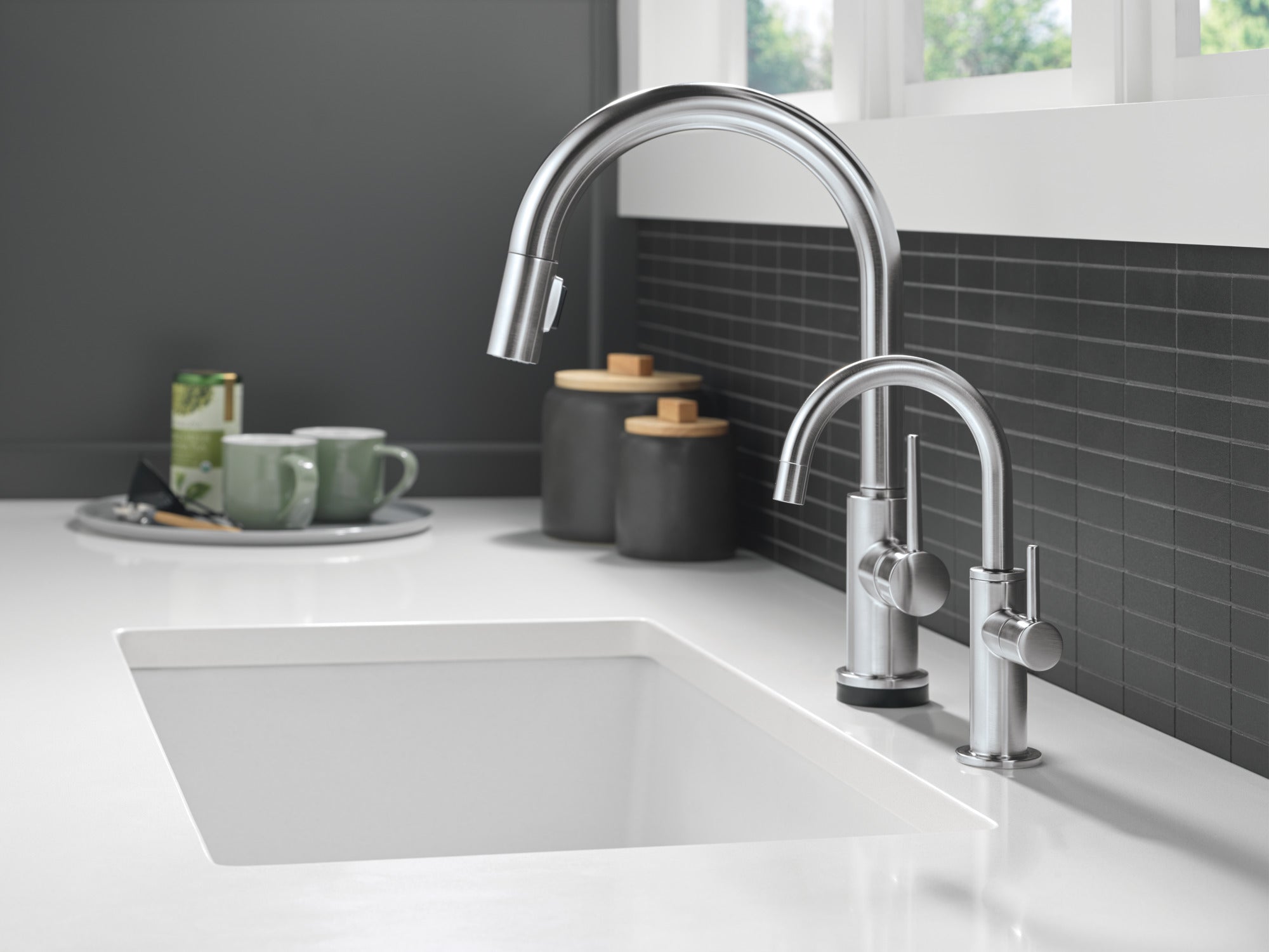 arctic stainless kitchen faucet