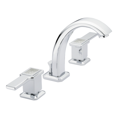 chrome polished faucet