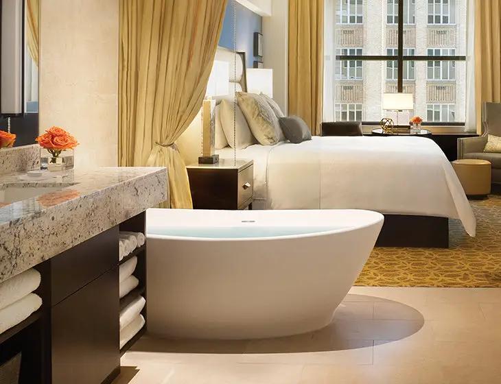 white bathtub