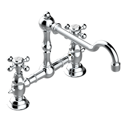 chrome polished faucet
