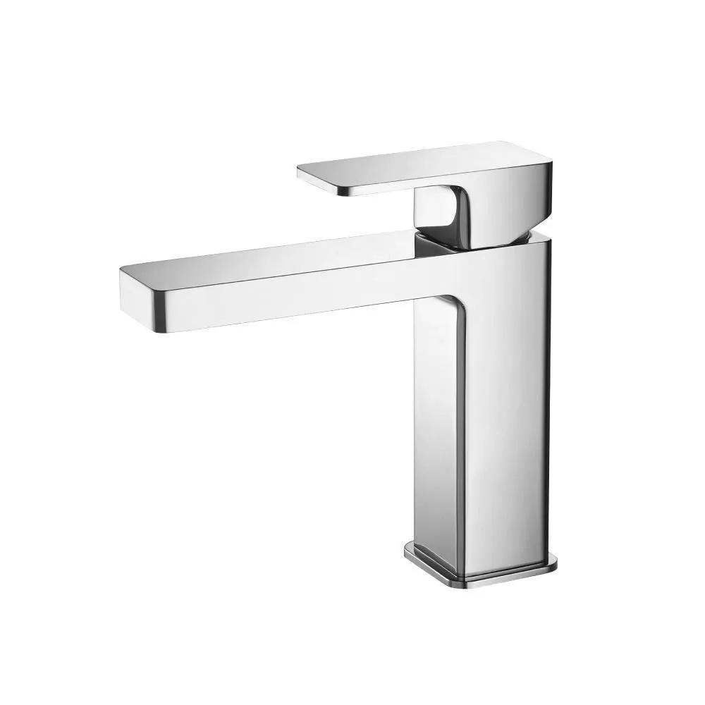 chrome bathroom faucet